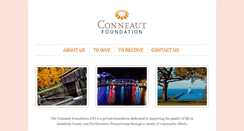 Desktop Screenshot of conneautfoundation.org