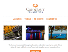 Tablet Screenshot of conneautfoundation.org